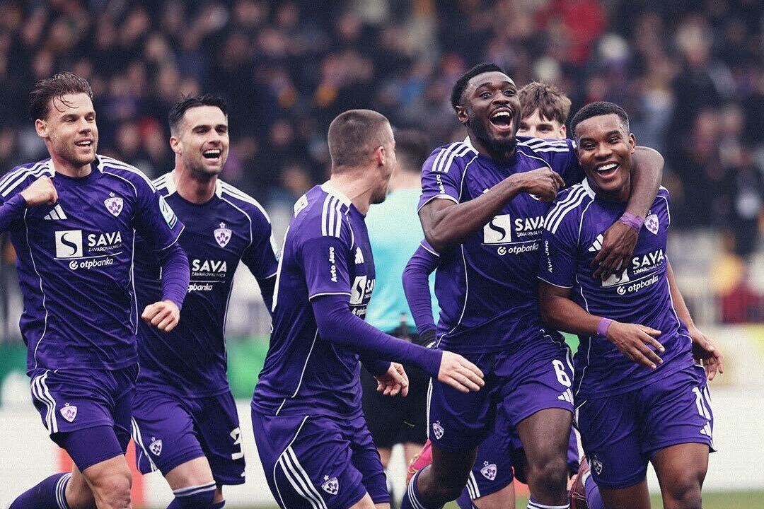 Óscar Zambrano anota un gol en el intenso empate del NK Maribor frente al líder Celje