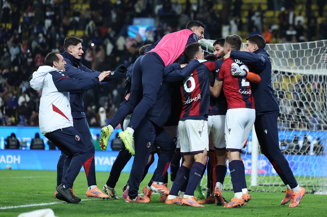 Bolonia sorprende al Inter en los penales y se mete en la final de la Supercopa de Italia