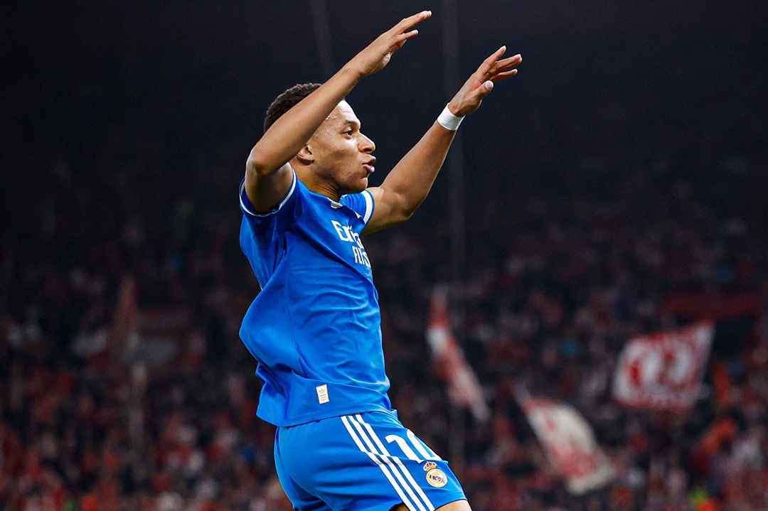 Mbappé brilla con un póker y lidera el triunfo de Real Madrid frente a Olympiacos
