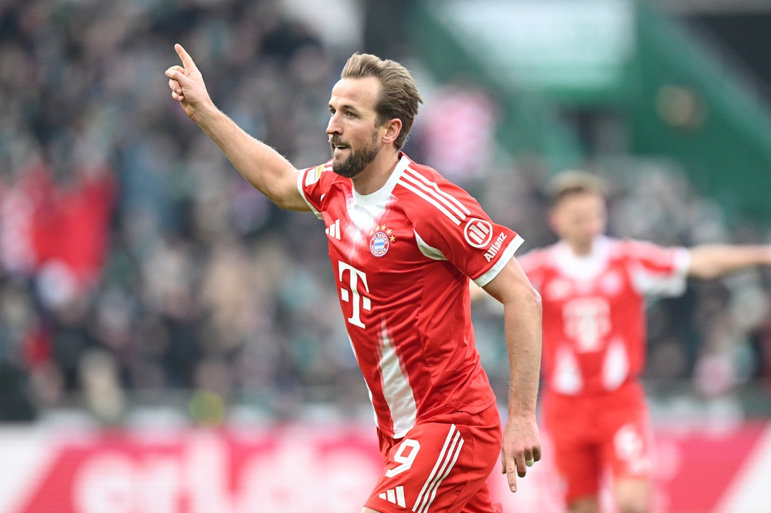 Harry Kane impulsa con doblete la goleada del Bayern Múnich ante Werder Bremen